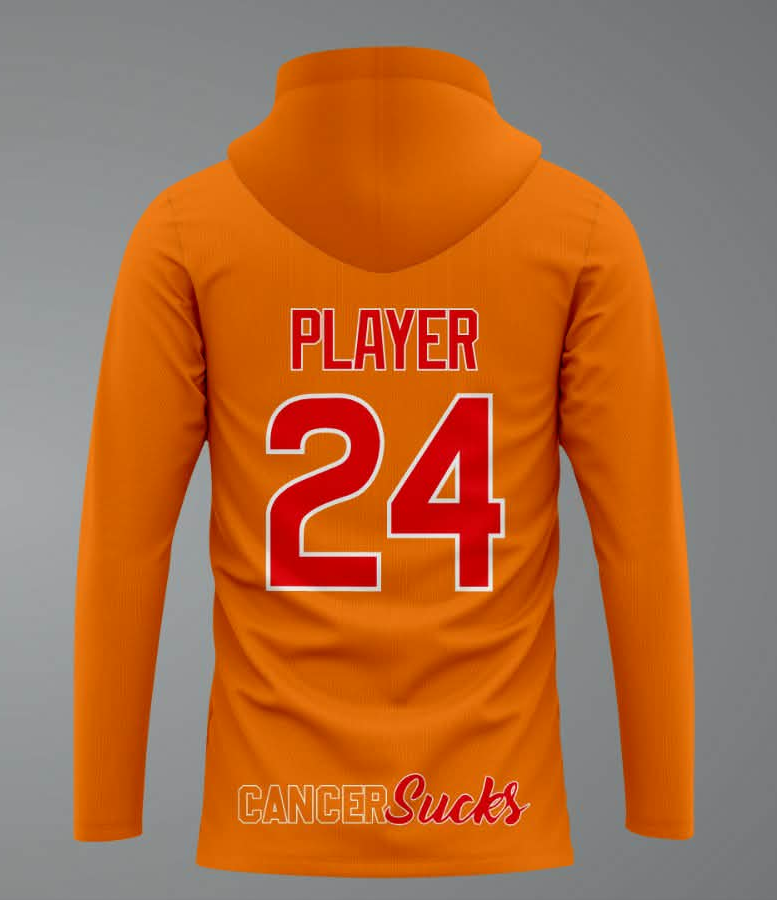 Cancer Crusher Logo Hoodie - Orange Custom