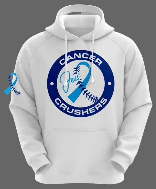 Cancer Crusher Fearless Together Hoodie - White