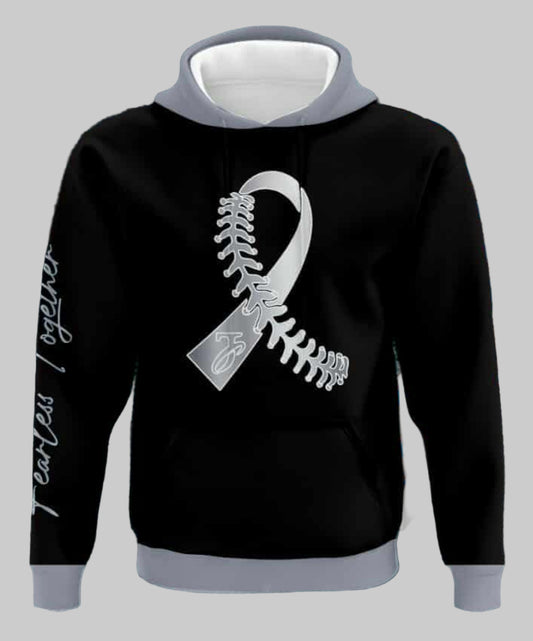 Cancer Crushers Chrome Logo Hoodie - Black