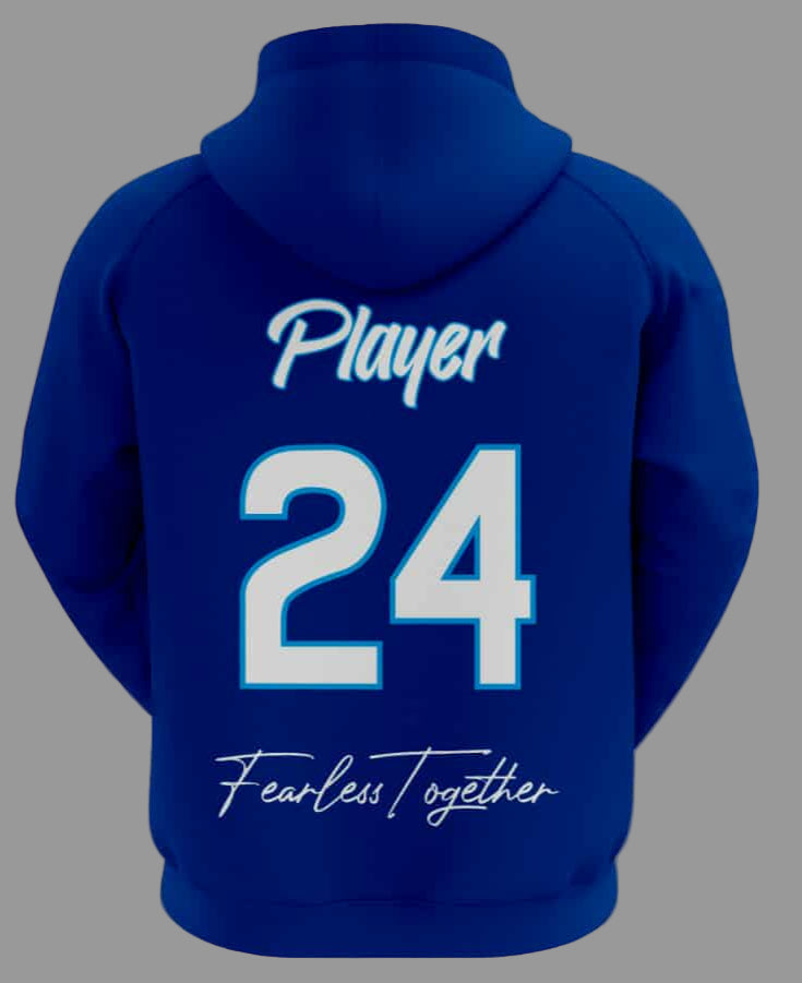 Cancer Crusher Fearless Together Hoodie - Blue