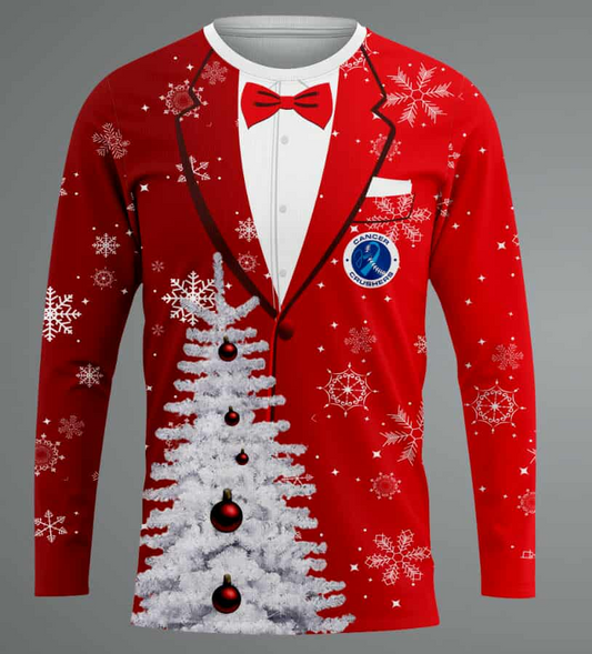 Long Sleeve Jersey - Christmas Crushers - Red