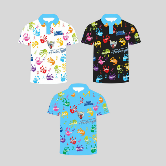 JCC Polo Shirt - Warrior Handprints (Various Colors)