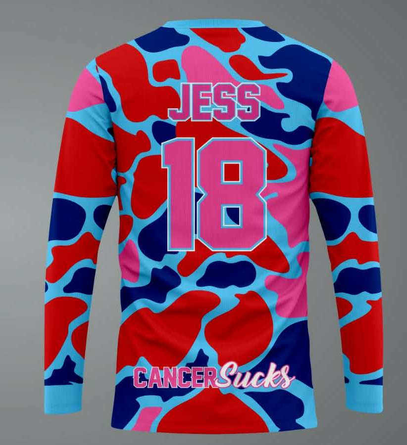JCC Long Sleeve Jersey - Pink/Red Camo