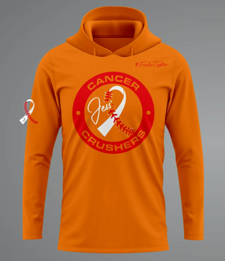 Cancer Crusher Logo Hoodie - Orange Custom
