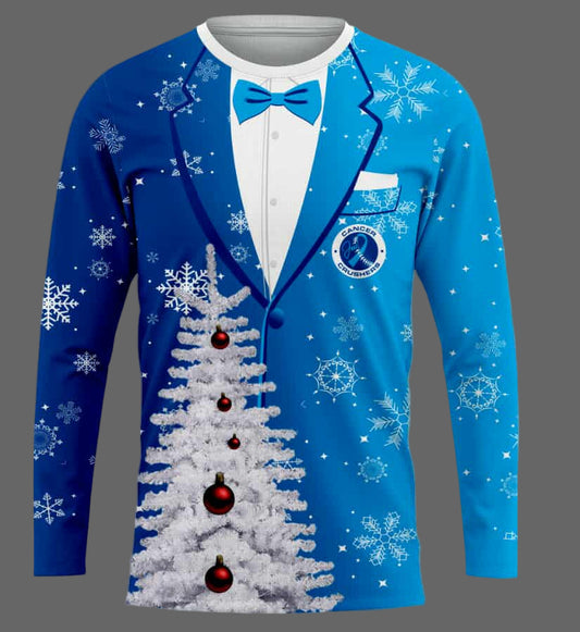 Long Sleeve Jersey - Christmas Crushers - Blue
